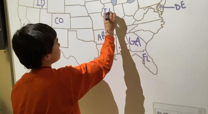 Student at White Board